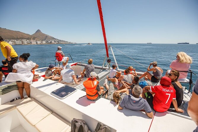 1- Hour Catamaran Cruise Cape Town - What You See: Table Mountain, Robben Island, and the Harbor Panorama