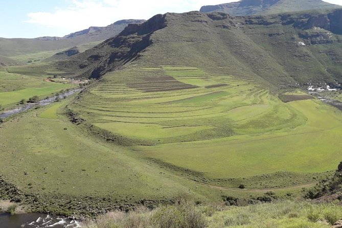 3 days Lesotho Private Tour, Sani Pass and Maletsunyana Falls - Day 2: Ha Kome cave houses, Thaba Bosiu, dinosaur footprints by 4x4, and Semongkong
