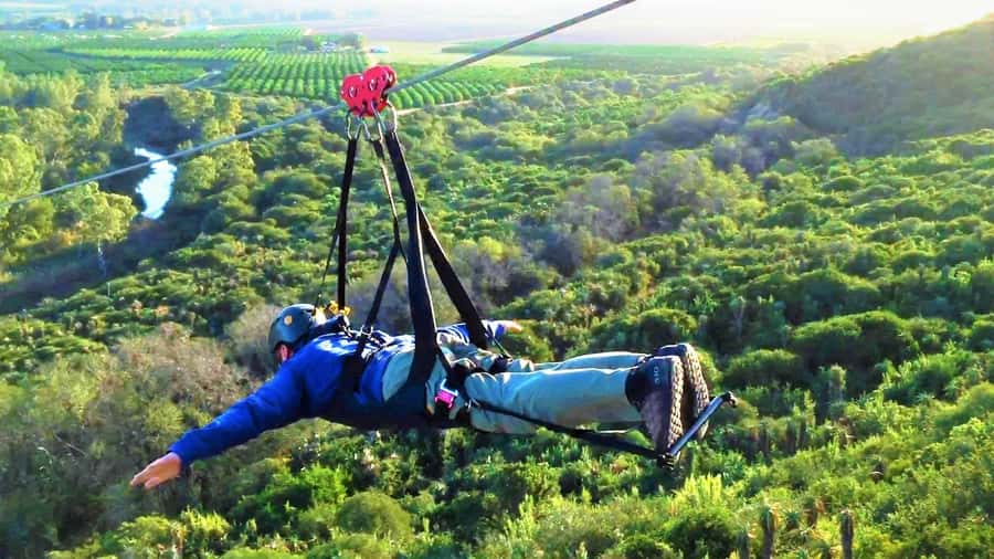 Adrenalin Addo Adventure Park: Superman Zipline - Hands-free automated braking, the part that makes it feel easier