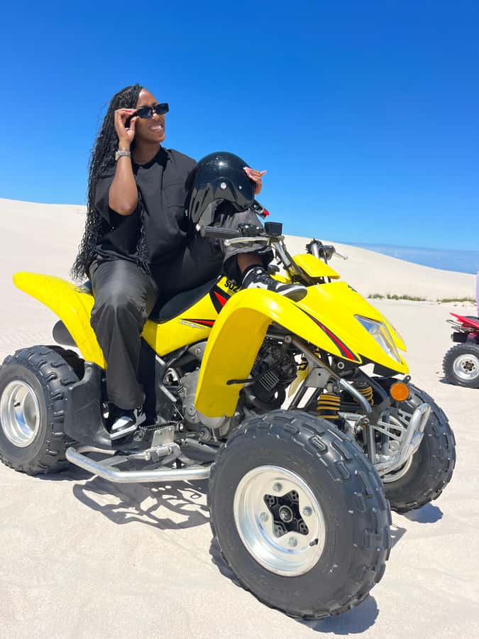 ATV Atlantis dunes: PHOTOSHOOT & VIDEOS - Riding inside the Atlantis dunes, plus the Table Mountain views