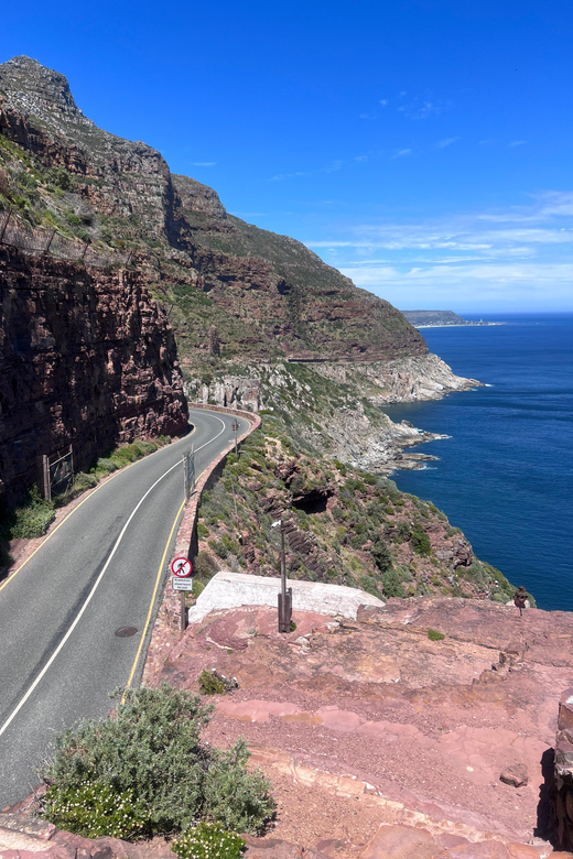 Cape of Good Hope, Chapman's Peak Drive, Penguins , Seals - Cape Point Lighthouse time: New Lighthouse lunch block, Old Lighthouse walk options