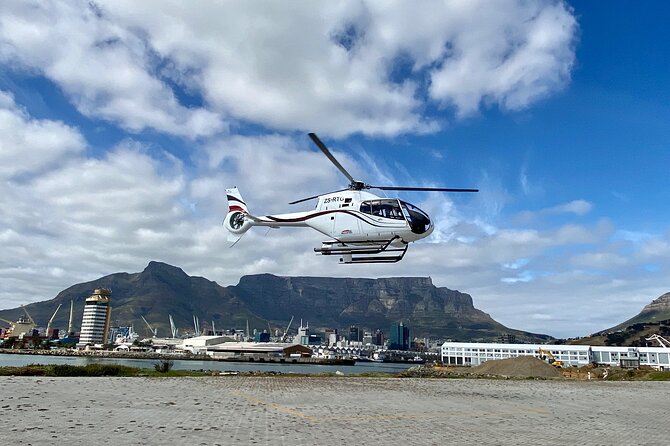 Cape Town: 25min Helicopter Flight with Complimentary Boat Cruise - The Table Mountain Circle and Atlantic Side Highlights