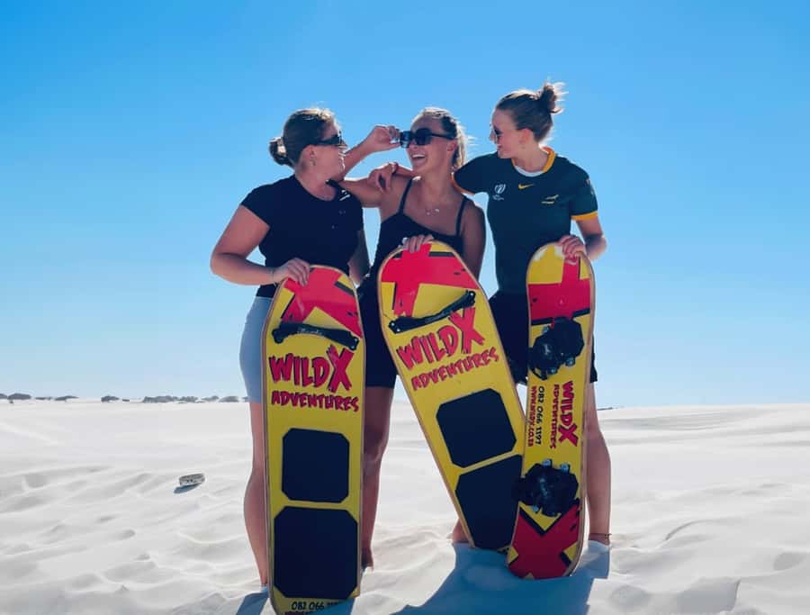 Cape Town: Atlantis White Sand Dunes Sandboarding Adventure - Riding options: stand-up sandboard, bumboard, and classic setups