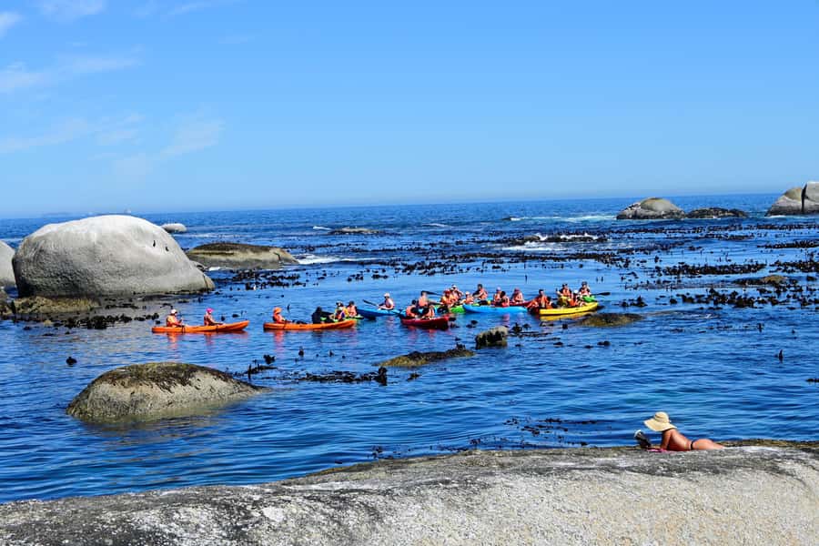 Cape Town: Guided Kayak Tour of Clifton Beaches & The Coast - Maiden’s Cove rock pools and kelp forests: the most memorable part