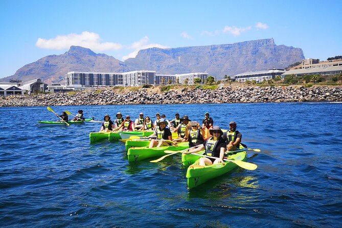 Cape Town Sea Kayaking Adventure launching from V&A Waterfront - The actual paddle route: Table Mountain to Signal Hill