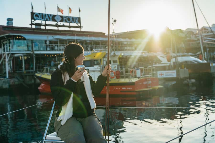 Cape Town: Sunset Champagne Cruise and 3-Course Dinner - From Boat to Dinner: How the V&A Walk Works