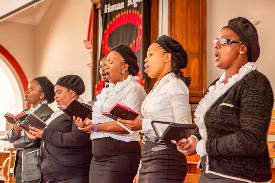 Cape Town Townships and Langa Gospel Tour - Sunday Morning at Langa Baptist Church, singing, dancing, and drums in Langa