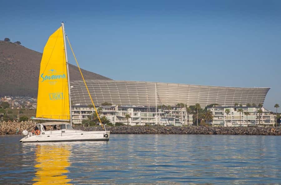 Cape Town: V&A Waterfront Gin Voyage Cruise - Onboard comfort: trampolines up front, blankets, and a roofed view zone
