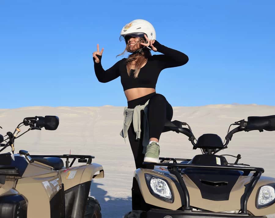Cape Town: WILDX Atlantis Quad Dune Adventure and Photo Stop - The 45-minute dune ride: what it feels like when the sand gets steep