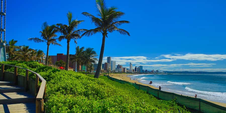 Durban: City Sightseeing and Walking Tour - Durban City Hall, Harbour, and Umgeni Hindu temple from the road