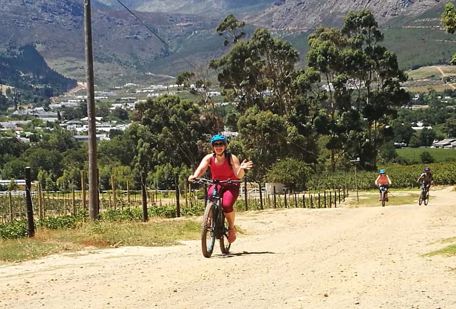 Franschhoek: E-bike Tour with Wine Tasting and Lunch - The off-road reality: jeep tracks, mountain bike trails, and some tar