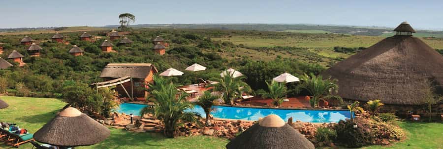 From Cape Town: 2-Day Safari at Garden Route Game Lodge - Day 1: coastal stops through Hermanus, Cape Agulhas, then a sunset game drive