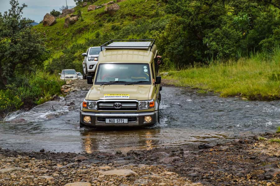 From Underberg: Sani Pass Day Tour - Sani Mountain Lodge lunch break, built into the altitude day