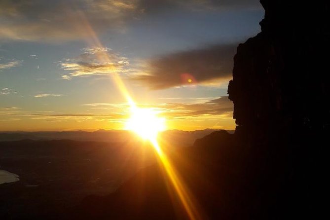 Hiking Table Mountain at sunrise Platteklip Gorge Morning Hike - Entering Platteklip Gorge: the steep zigzags you came for