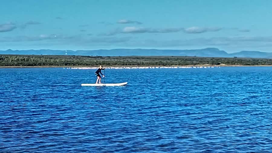 Jeffreys Bay: Stand Up Paddle Boarding - Meeting at Ablutions by the lagoon, then getting kitted fast