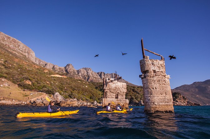 Kayak Chapman's Peak and Karbonkelberg in Hout Bay - Hout Bay Boatyard start: getting kitted up the right way