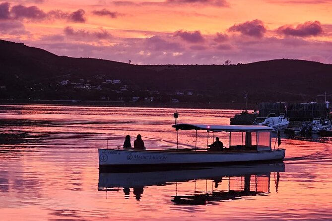 Knysna Sunset Cruise aboard Coquette - Passing the Knysna Heads, then cruising on the Knysna Lagoon