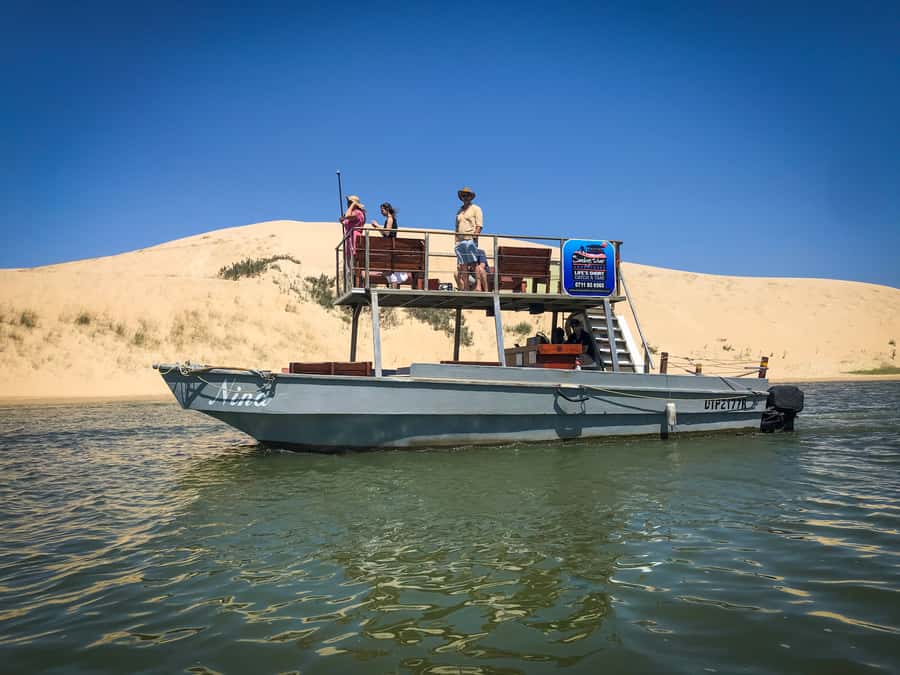 Port Elizabeth: River Cruise on the Sundays River - Passing the Alexandria Coastal Dune field: why the boat view is the point