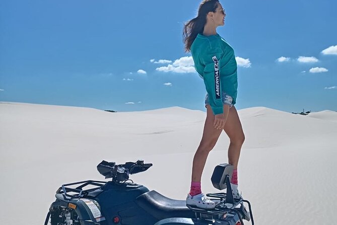 Quad bike in the Atlantis sand dunes Cape Town - Atlantis Dunes quad biking: what makes it feel like the real deal