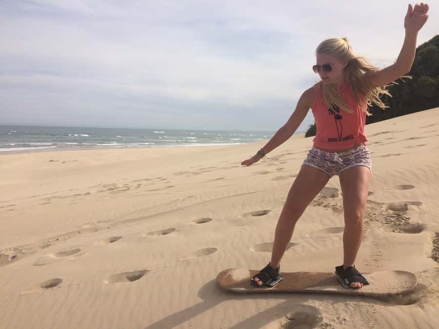 Sandboarding Jeffreys Bay - Sandboarding in Jeffreys Bay, Dry Dunes, Ocean Views, Real Family Fun