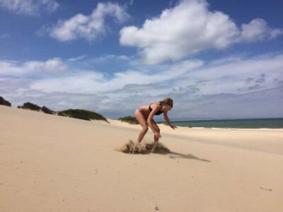Sandboarding Jeffreys Bay