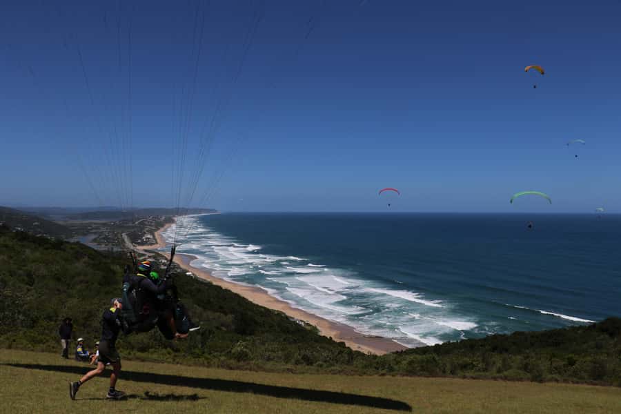 Sedgefield: Standard Tandem Paragliding Flight - What the 10-Minute Flight Feels Like Over the Coast
