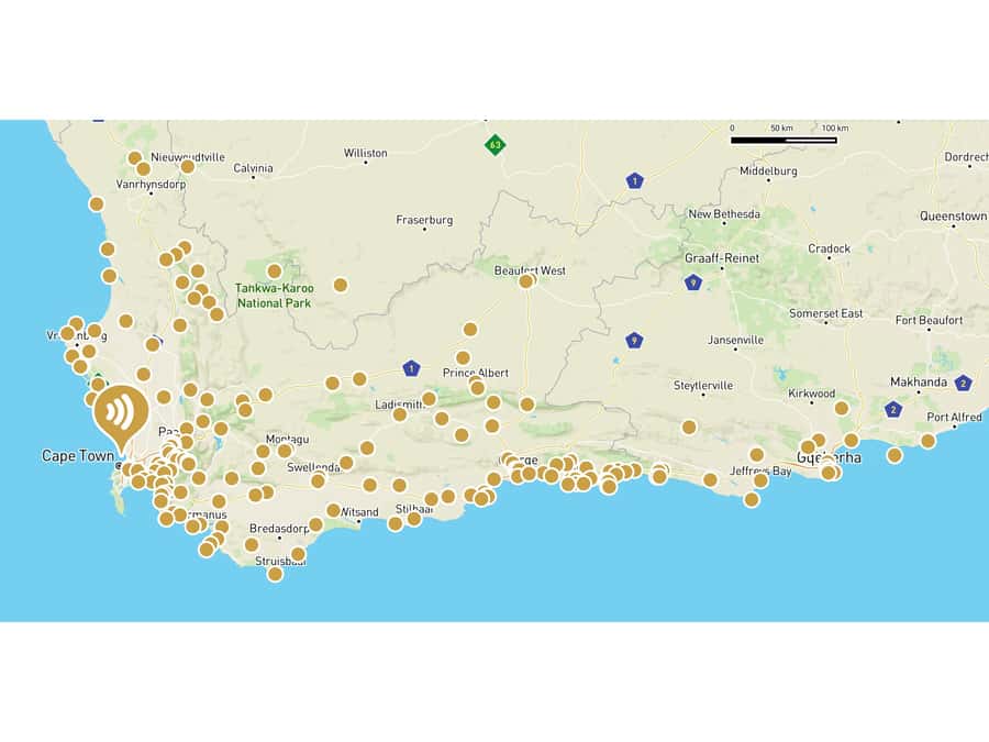 South Africa: Audioguide App for Garden Route & Western Cape - How the GPS audioguide fits a real road trip