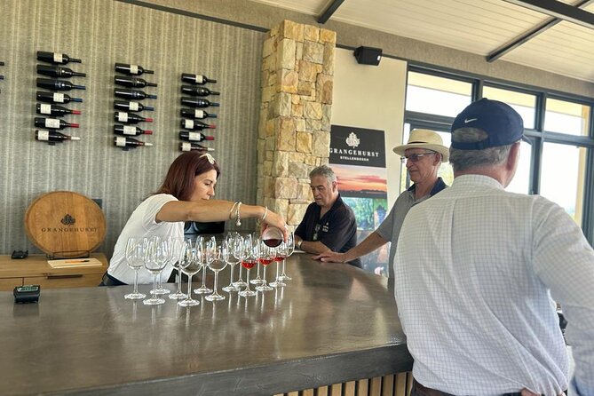 Stellenbosch Wine Tractor hop-on-hop off wine tasting tour - Meeting at Eikendal and starting with a welcome taster