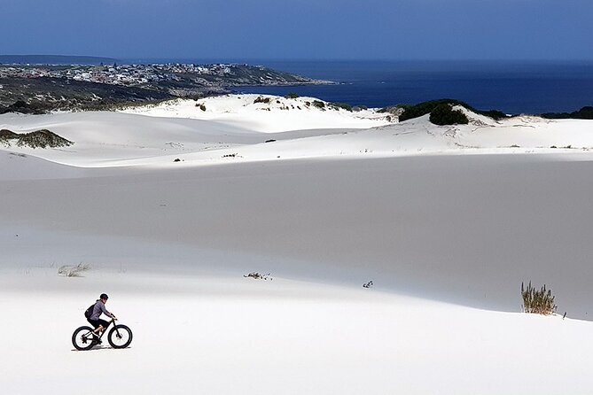 Sunset Fatbike Dune Experience - The beach finish: a 4x4 path, an uncrowded landing, and the photo moment
