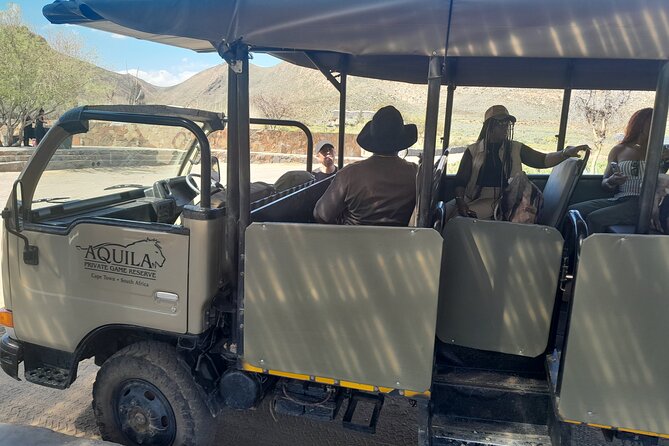 Sunset Safari Big 5 Aquila with Snacks and Wine Tasting - The wine tasting break: Nederburg or Fairview, snacks, and a meal at the goat shed