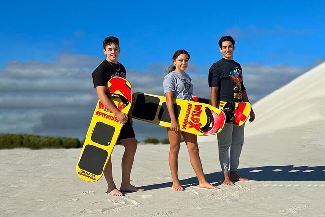 WildX Sandboarding the Real White Sand Dunes Atlantis Cape Town - Starting at Witzands Aquifer Nature Reserve: what your 2 hours will likely feel like